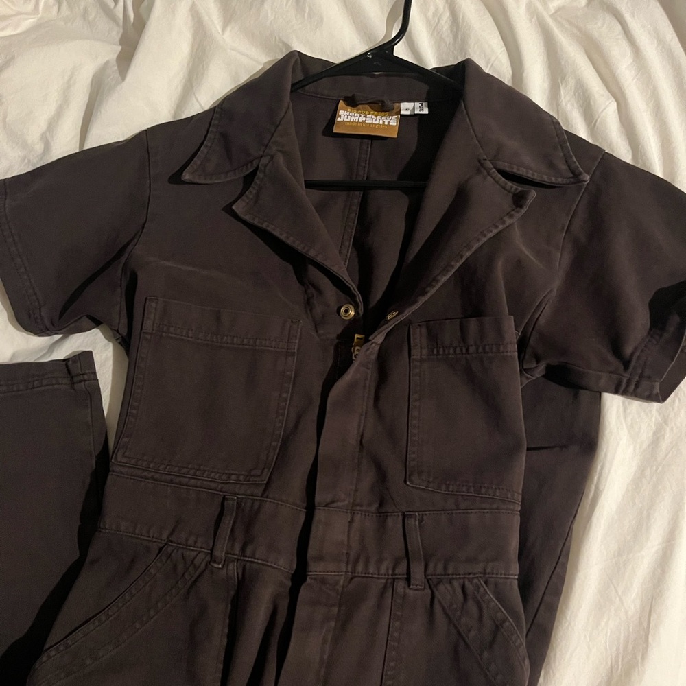Big Bud Press espresso petite jumpsuit SMALL